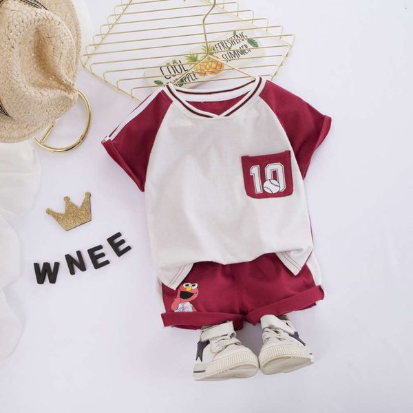 

sportswear new summer children's cartoon 1234-year-old short 2021 sleeve shorts boys' casual suit