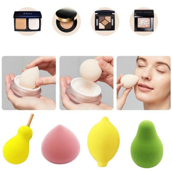

sponges, applicators & cotton makeup sponge fruit lemon avocado fragrant pear pull wet and dry soaking water makes big egg pu