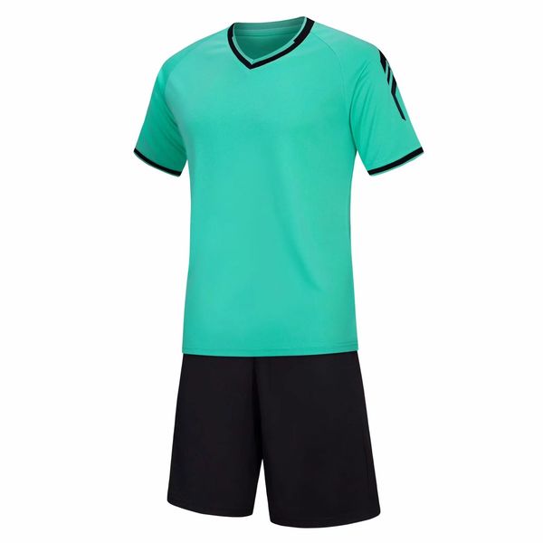 

2021 light green soccer sets primary and secondary school team football suit, Black