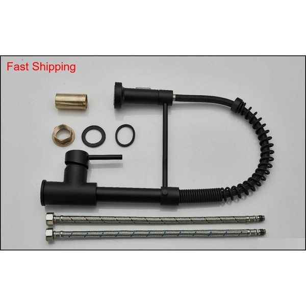 

matte black kitchen sink faucet single handle pull qylsgb dh_seller2010