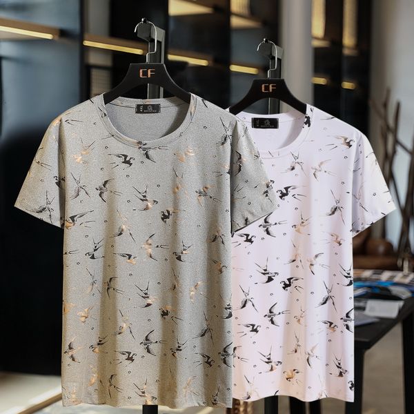 

2021 new 11xl 10xl 9xl 8xl 7xl 6xl striped short sleeve t shirt men summer tshirt tees brand fashion clothes o neck qsnb, White;black