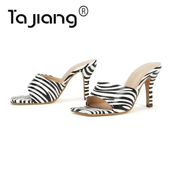 

sandals ta jiang authentic fashion casual simple summer ladies sandals, metal rhinestone square toe flip flop t0082, Black