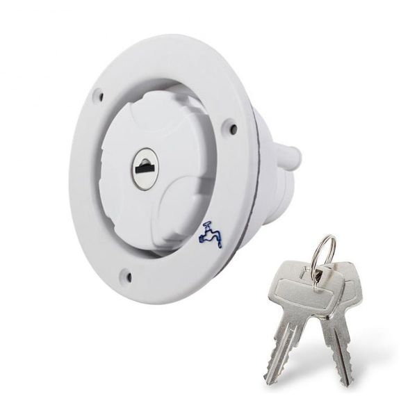 

parts rv gravity water filling port mported with locking accessories 2930-w 2930-bk