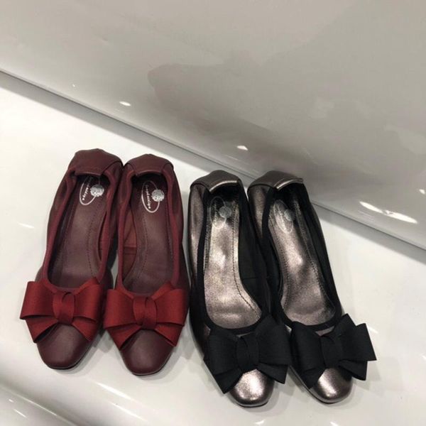 

dress shoes 2021 lovestahl ladies leather butterfly flower high heels silver egg roll wedge heel 5.0cm, Black