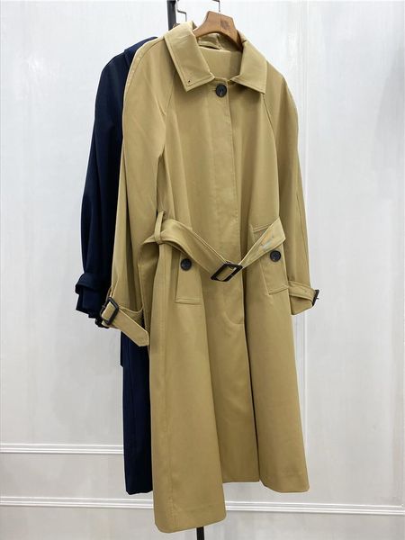 

women's trench coats women 2021 early autumn women's coat single-breasted, Tan;black