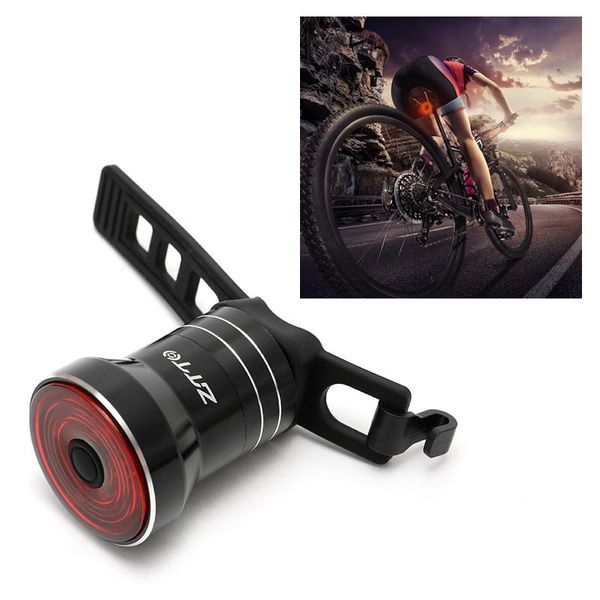 

ipx6 waterproof usb charge cycling taillight bike led accessories smart bicycle rear light auto start/sbrake sensing lights