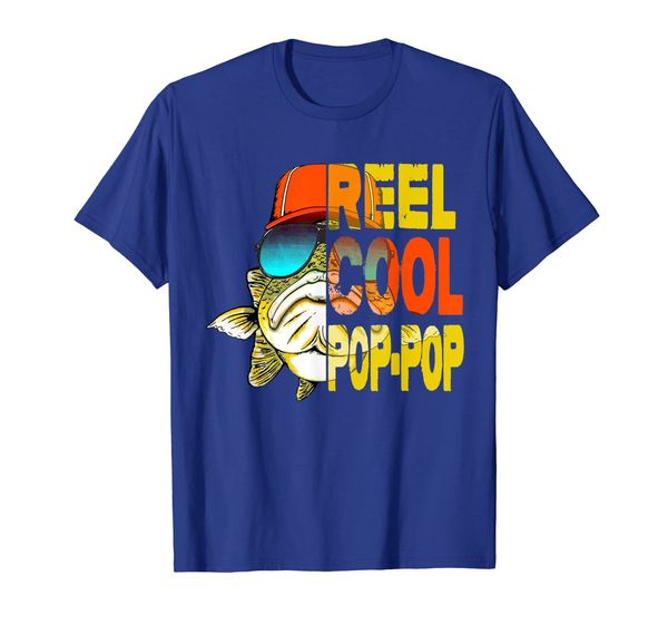 

father's day - fishing reel cool pop-pop tshirt, White;black