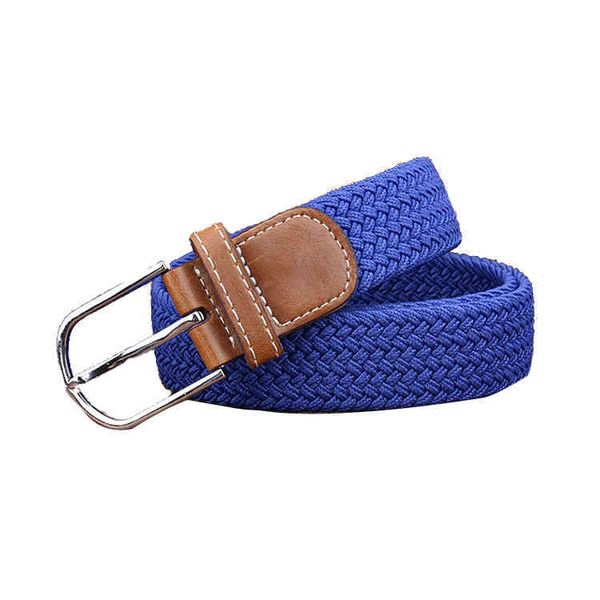 

woven fabric belts with alloy buckle, Black;brown