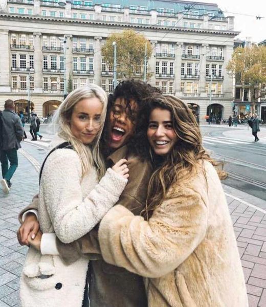 

white 2019 winter women notched collar hairy shaggy faux fur long coat shearling fluffy x-long jackets long stay warm outerwear, Black