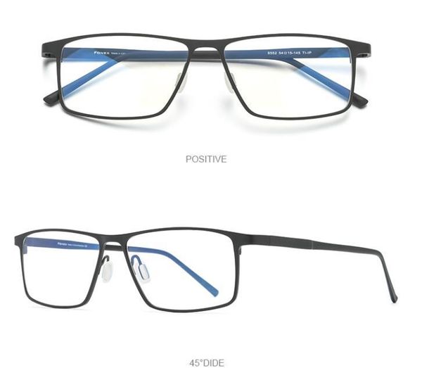 

sunglasses retro pure titanium glasses frame men prescription lens optical eyewear ultralight anti fatigue presbyopia reading eyeglasses, White;black