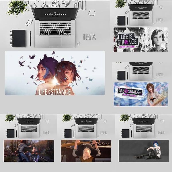 

mouse pads & wrist rests life is strange rubber gaming mousepad desk mat table protect game office work pad non-slip lapcushion