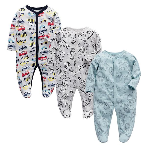 

footies baby girls clothing born footed jumpsuit infant sleeper 3 6 9 12 months pajama cotton boys clothes, Blue