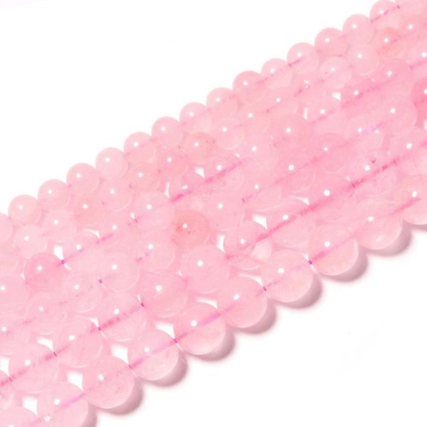 

other 1 strand 6/8/10mm pink quartzs crystal loose spacer beads natural stone for jewelry diy making bracelet accessories