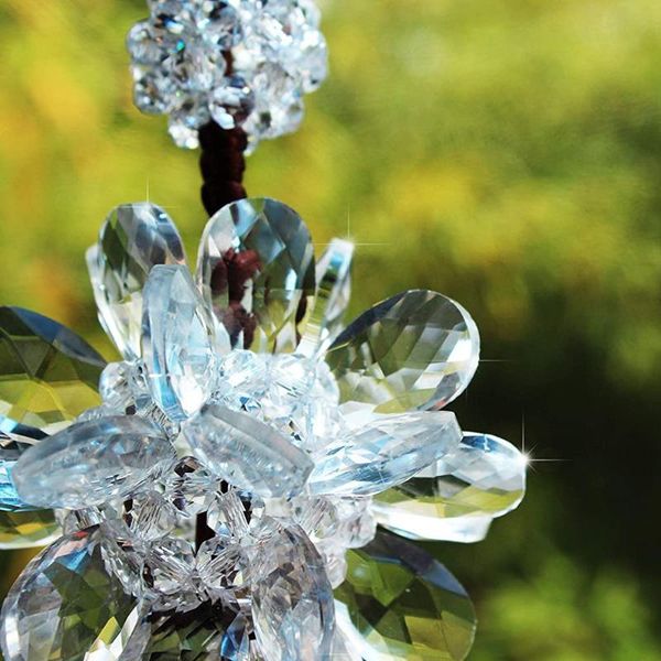 

accessory car pendant crystal hanging flower rear view mirror replacement universal interior decorations