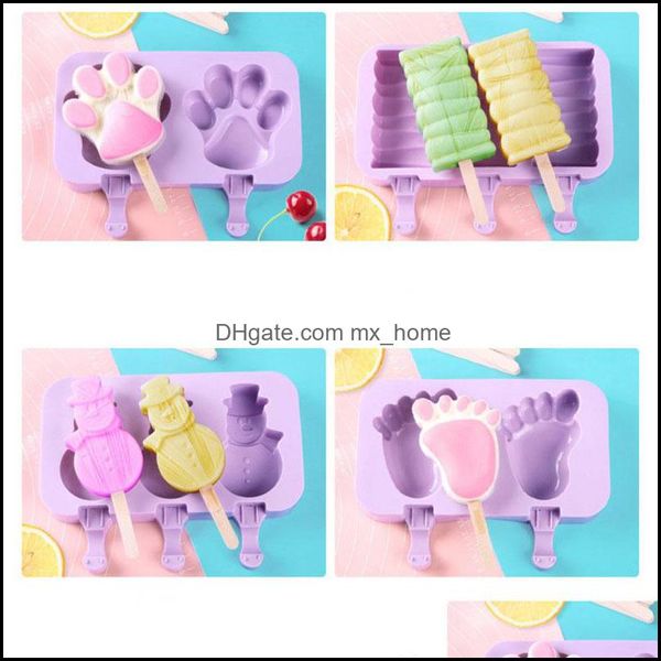 Ferramentas Cozinha, barra de jantar jardim de molde Sile Cartoon fofo Creme fabrica