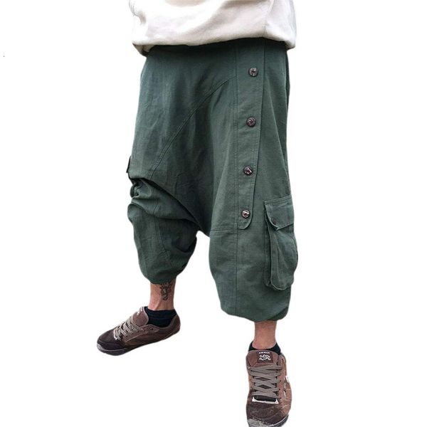 

2021 men green harm book casual flowers loose broek meditation outdoor, Black