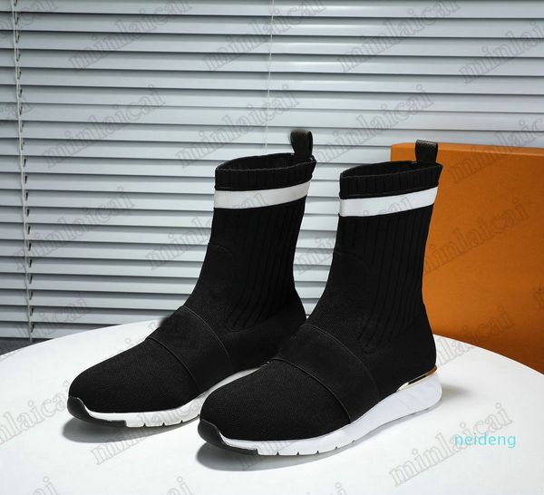 2021 Sneaker Boots Tessuto elasticizzato leggero Scarpe firmate da donna Suola in gomma extra morbida Stivale alla moda di marca Italy Luxurys