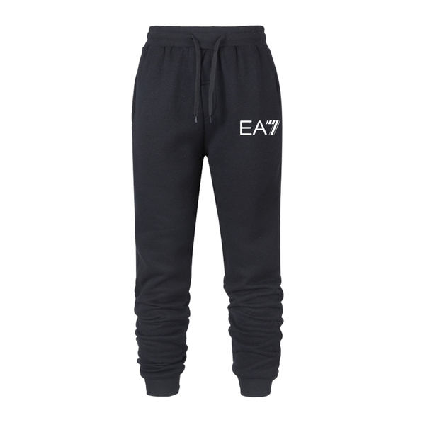 

men's pants 2021 spring and autumn trousers, casual cotton, interesting printed letters, sporty comfortable trousers, Black
