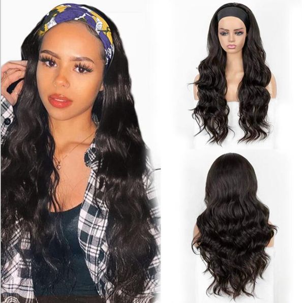 

longest curly chemical fiber long wavy hair european and american ladies black 28inch 0.28kg
