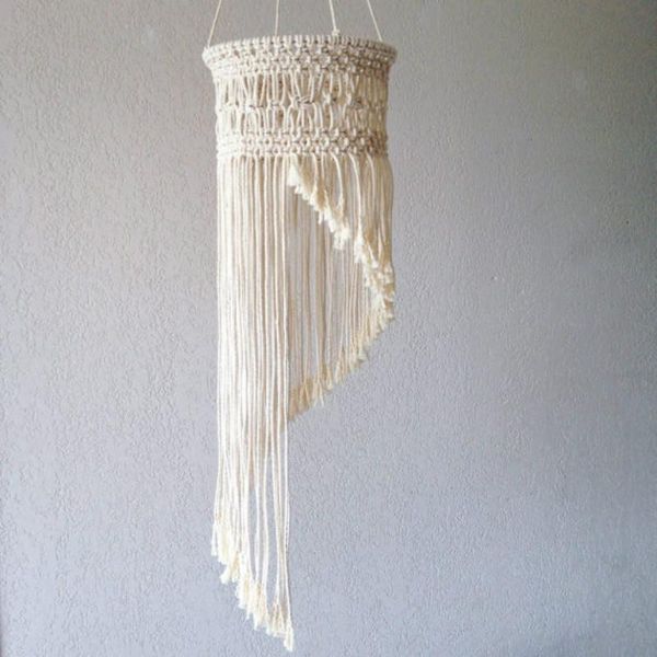 

tapestries nordic macrame wall hanging handmade chandelier lampshade cotton woven tapestry homestay model room boho decor