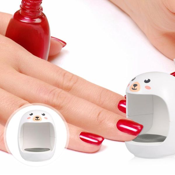 

nail dryers 1 set of portable polish dryer household manicure drying lamp (white)