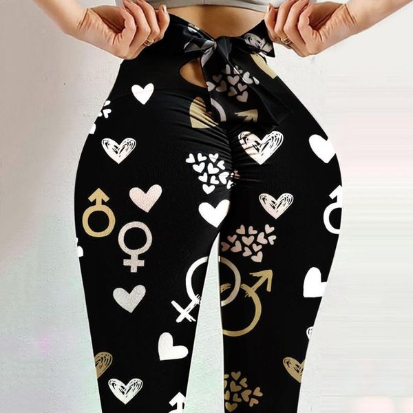 

yoga outfit bow tie women pants gym leggings high waist sports workout running leggins fitness mujer