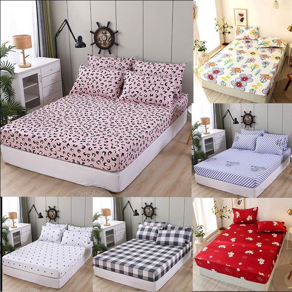 

sheets & sets linens 100% polyester fitted sheet king queen size bed mattress cover printed bedspread 150(no case)