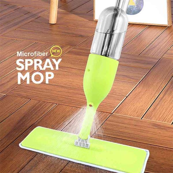 Spray Mop per lavare il pavimento a vapore a 360 gradi con spruzzatore incluso pennello in microfibra Strumenti per la pulizia della casa 210830