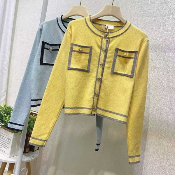 

korea spring hit color knitted cardigans chic single breasted long sleeve sweaters fashion casual 210526, White