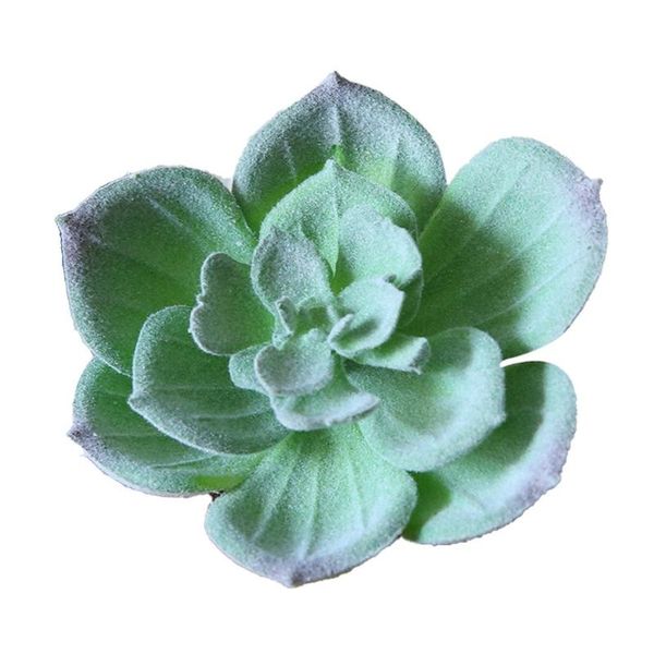 

flocking succulent plant artificial flower head flower accessories fake meaty decoration potted plant