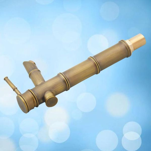 

european antique copper retro bamboo basin bamboo mixer (style 2)