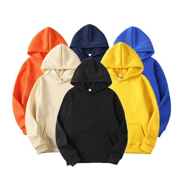 

men's hoodies & sweatshirts fashion brand 2021 spring autumn male casual solid color sweatshirt, Black