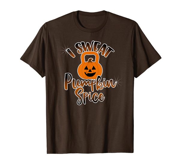 

Pumpkin Kettlebell Exercise I Sweat Pumpkin Spice Workout T-Shirt, Mainly pictures