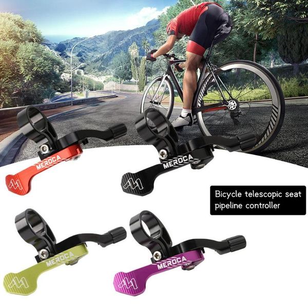 

bike saddles bicycle seatpost dropper aluminum alloy adjustable lever accessories saddle seat