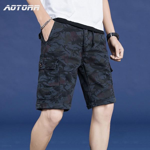 

2021 men casual shorts camouflage summer sportswear short sweatpants elastic waist cotton bermuda shorts pantalon corto hombre, White;black
