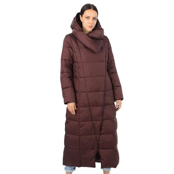 

women's down & parkas jacket parka outwear with hood quilted coat female long warm cotton clothing for winter ladies trend 19-150, Black