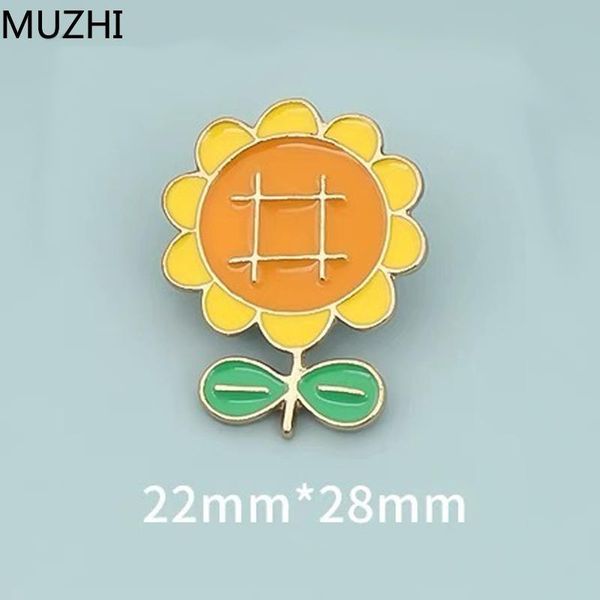 

pins, brooches ins cute sunflower badge pin girl student couples decoration suit bags clothes backpack accessoires jewelry, Gray