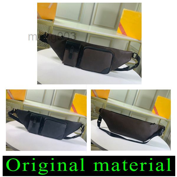 

classic style men and women waist bags genuine leather bag women printed waistpacks for men 45337