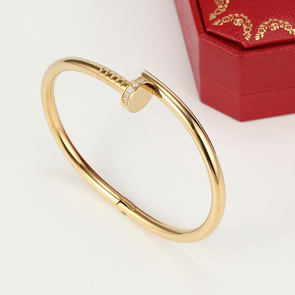 

designer jewelry bracelet with diamond european and american fashion lovers bracelet 16cm 19cm with box l-ca06, Golden;silver