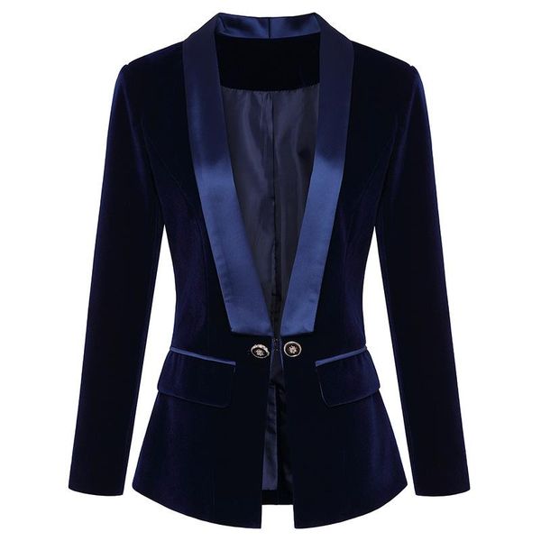 

women's suits & blazers velvet suit coat, White;black