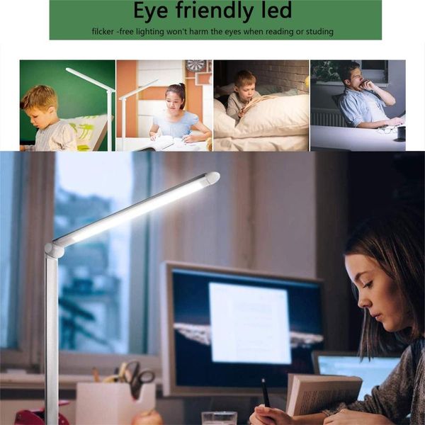 

led desk lamp usb dimmer desk lamp eye protection night light for bedroom bedside reading lampara escritorio #4
