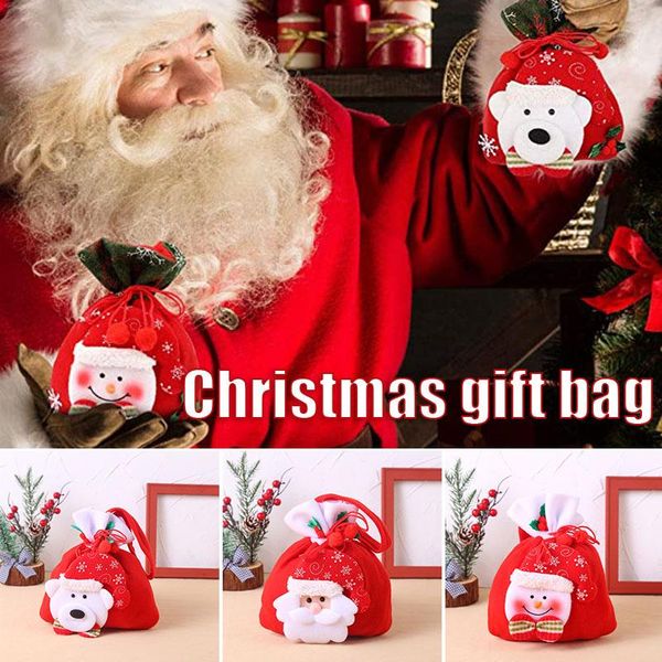 

gift wrap christmas drawstring bag reusable handy cloth packing for wrapping sweet treat party