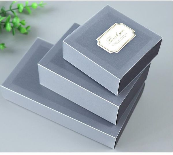 

gift wrap 9 sizes kraft black white packaging box with window carton paper lid cardboard