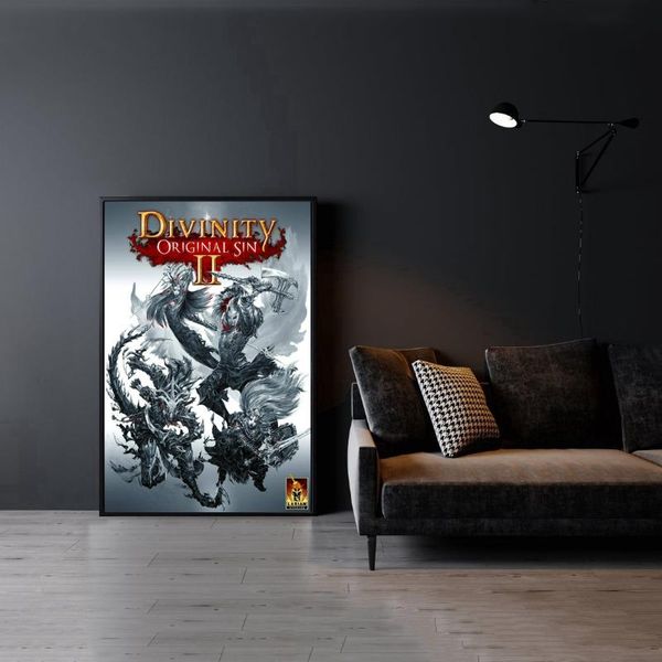 

paintings divinity original sin ii artwork video game poster canvas print home wall painting decoration (no frame)