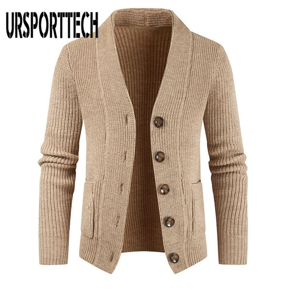 

ursporttech cardigan sweater men knitted long sleeve jacket streetwear jacquard sweater coat men 2020 winter sweater men clothes, White;black