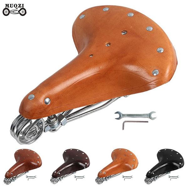 

bike saddles bicycle saddle pure cowhide handmade seat custion sport cycling