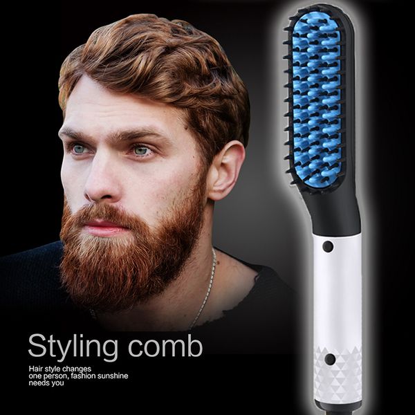 

mens beard straightener professional straightening comb tangle brush for beard hair comb detangling hair brush styler tools