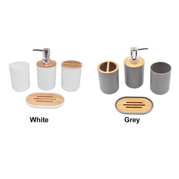 

bath accessory set 4pcs cup modern gift nordic style el soap dispenser bathroom accessories dish toothbrush holder portable tumbler home