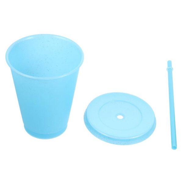 

mugs 1pc storage bottle children drink straw cup water drinking practical