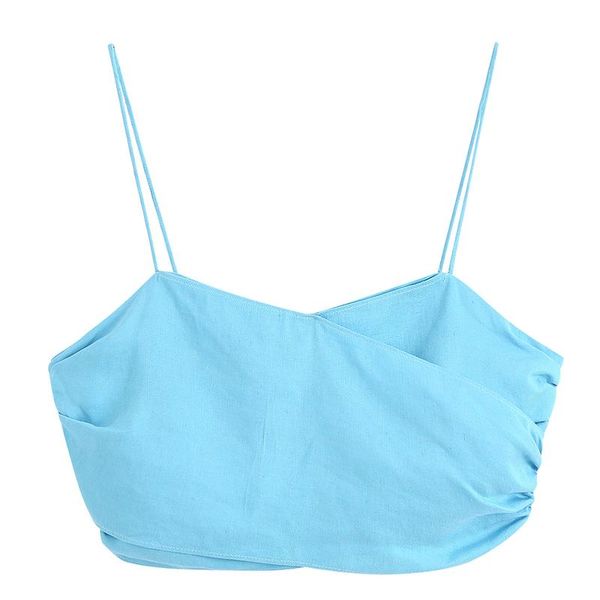 

women's tanks & camis fandy lokar beach style women fashion elastic bust tank elegant short female ladies fx, White
